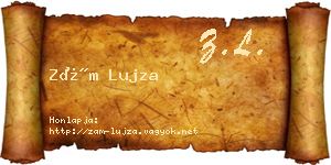 Zám Lujza névjegykártya
